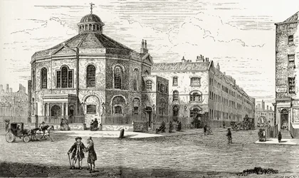 La chapelle de Surrey, Blackfriars Road, Southwark, de 